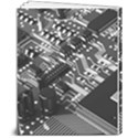 Black And Gray Circuit Board Computer Microchip Digital Art 8  x 10  Softcover Notebook View2