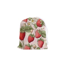 Strawberry Fruit Drawstring Pouch (small) by Bedest
