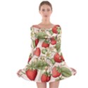 Strawberry Fruit Long Sleeve Skater Dress View1