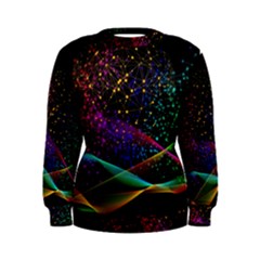 Particles Waves Line Multicoloured Women s Sweatshirt by Proyonanggan