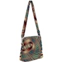 Fractal Strange Unknown Abstract Zipper Messenger Bag View1