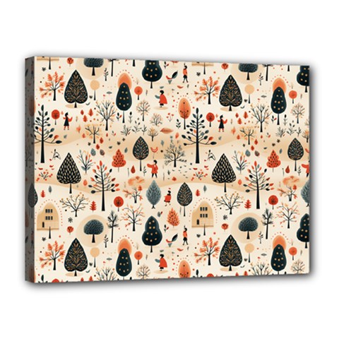 Pattern Seamless Canvas 16  X 12  (stretched) by Proyonanggan