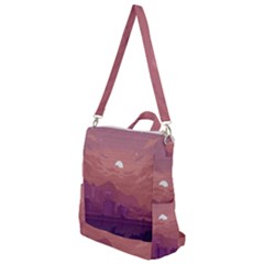 Aesthetic Pixel Art Landscape Crossbody Backpack by Sarkoni