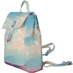 Anime Landscape Buckle Everyday Backpack by Sarkoni
