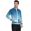 Winter Scenery Minimalist Night Landscape Men s Bomber Jacket View2