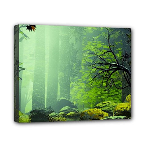 Trees Forest Artwork Nature Beautiful Landscape Canvas 10  X 8  (stretched) by Sarkoni