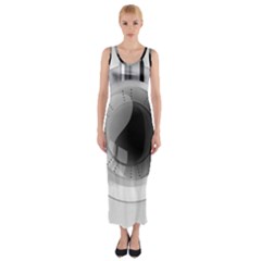 Washing Machines Home Electronic Fitted Maxi Dress by Sarkoni