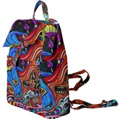 Psychedelic Trippy Hippie  Weird Art Buckle Everyday Backpack by Sarkoni