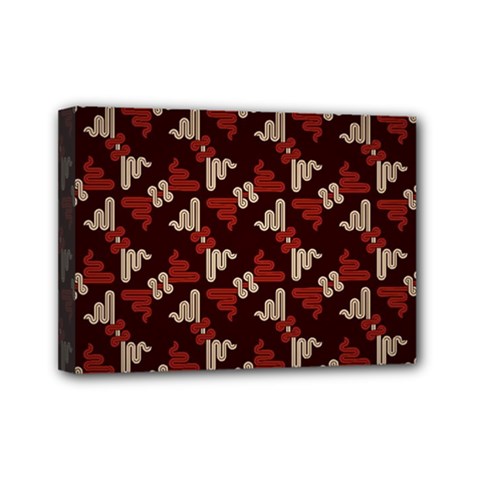 Oriental Dragon Motif Pattern Mini Canvas 7  X 5  (stretched) by Sarkoni
