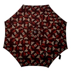 Oriental Dragon Motif Pattern Hook Handle Umbrellas (large) by Sarkoni