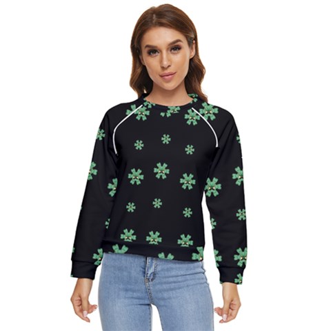 I Love Guitars In Pop Arts Blooming Style Women s Long Sleeve Raglan T-shirt by pepitasart
