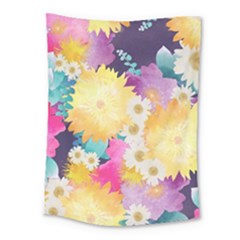 Watercolors Flowers Medium Tapestry by LalyLauraFLM