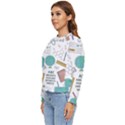 School Subjects And Objects Vector Illustration Seamless Pattern Women s Long Sleeve Raglan T-Shirt View2