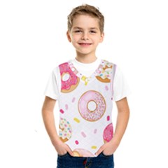 Vector Donut Seamless Pattern Kids  Basketball Tank Top by Grandong