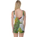 Peacock Art One Piece Boyleg Swimsuit View2