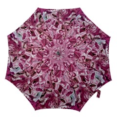 Rosa Antico Smudged Hook Handle Umbrellas (large) by kaleidomarblingart