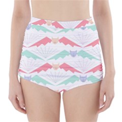 Halloween Pattern High-waisted Bikini Bottoms by Ndabl3x