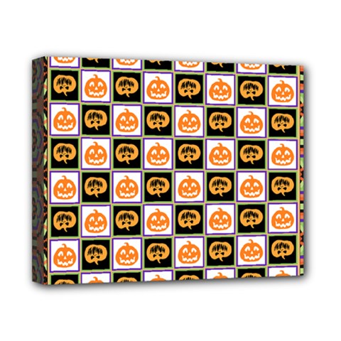 Chess Halloween Pattern Canvas 10  X 8  (stretched) by Ndabl3x