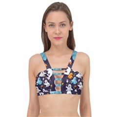 Ghost Pumpkin Scary Cage Up Bikini Top by Ndabl3x