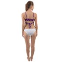 Skull Halloween Pattern Wrap Around Bikini Top View2
