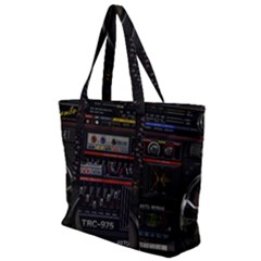 Daft Punk Boombox Zip Up Canvas Bag by Sarkoni