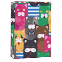 Cats Funny Colorful Pattern Texture Playing Cards Single Design (rectangle) With Custom Box by Grandong