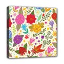 Colorful Flower Abstract Pattern Mini Canvas 8  x 8  (Stretched) View1