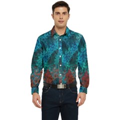 Spiral Abstract Pattern Abstract Men s Long Sleeve  Shirt by Grandong