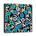 Blue Flower Pattern Floral Pattern Mini Canvas 8  x 8  (Stretched) View1