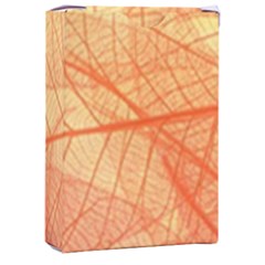 Abstract Texture Of Colorful Bright Pattern Transparent Leaves Orange And Yellow Color Playing Cards Single Design (rectangle) With Custom Box by Grandong