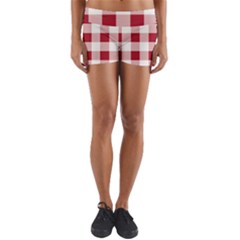 Gingham - 4096x4096px - 300dpi14 Yoga Shorts by EvgeniaEsenina
