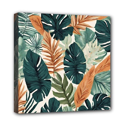 Tropical Leaf Mini Canvas 8  X 8  (stretched) by Jack14