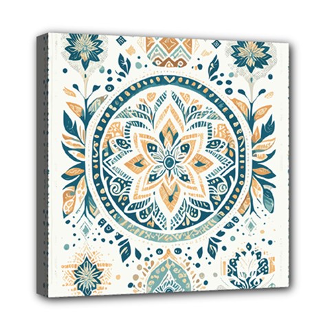 Boho Pattern Mini Canvas 8  X 8  (stretched) by Valentinaart