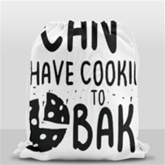 Baker T- Shirt Cool Bread Baking Bakers Saying Motif T- Shirt Yoga Reflexion Pose T- Shirtyoga Reflexion Pose T- Shirt Drawstring Bag (small) by hizuto