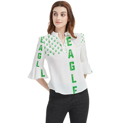 Beach Coconut Tree T- Shirt Beach Coconut Tree T- Shirt Yoga Reflexion Pose T- Shirtyoga Reflexion Pose T- Shirt Loose Horn Sleeve Chiffon Blouse by hizuto