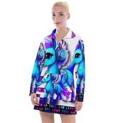 Pinkie Pie  Women s Long Sleeve Casual Dress by Internationalstore