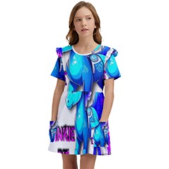 Pinkie Pie  Kids  Frilly Sleeves Pocket Dress by Internationalstore