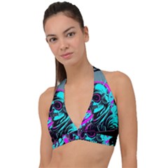 Aesthetic Art  Halter Plunge Bikini Top by Internationalstore