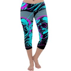Aesthetic Art  Capri Yoga Leggings by Internationalstore