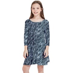 Ceramics Broken  Kids  Quarter Sleeve Skater Dress by Internationalstore