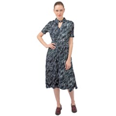 Ceramics Broken  Keyhole Neckline Chiffon Dress by Internationalstore