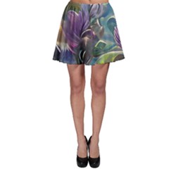 Abstract Blossoms  Skater Skirt by Internationalstore