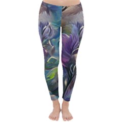 Abstract Blossoms  Classic Winter Leggings by Internationalstore
