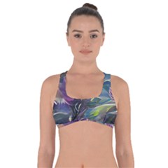 Abstract Blossoms  Got No Strings Sports Bra by Internationalstore