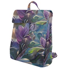 Abstract Blossoms  Flap Top Backpack by Internationalstore