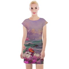 Abstract Flowers  Cap Sleeve Bodycon Dress by Internationalstore
