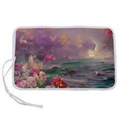 Abstract Flowers  Pen Storage Case (l) by Internationalstore
