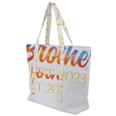 Brother To Be T- Shirt Promoted To Brother Established 2023 Sunrise Design Brother To Be 2023 T- Shi Yoga Reflexion Pose T- Shirtyoga Reflexion Pose T- Shirt Zip Up Canvas Bag by hizuto
