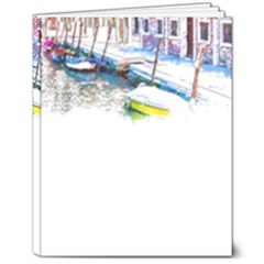 Venice T- Shirt Venice Voyage Art Digital Painting Watercolor Discovery T- Shirt (4) 8  X 10  Hardcover Notebook by ZUXUMI