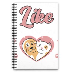 Veterinary Medicine T- Shirt You Know What I Like About People Their Pets Funny Vet Med T- Shirt 5 5  X 8 5  Notebook by ZUXUMI
